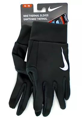 Nike Thermal Gloves Adult Men's XL Running Black/Silver • $25.16