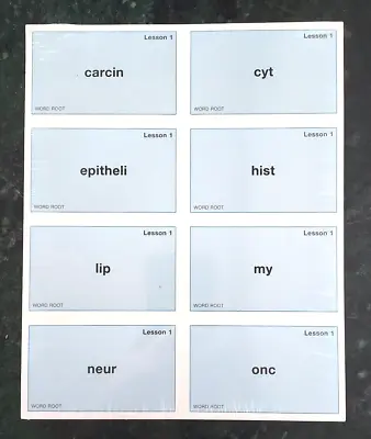 Basic Medical Language FLASH CARDS Only NEW • $13