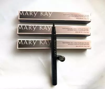 Lot/3 Mary Kay LIQUID EYELINER PEN Quick Drying NIB No Drip MK BLACK • $18.95