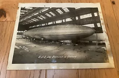 Antique 1926 US NAVY USN USS Los Angeles ZR-3 Airship Zeppelin Photo Photograph • $25