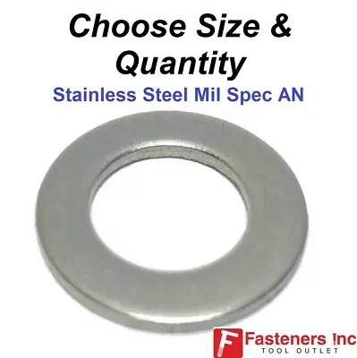Stainless Steel AN Flat Washer (Choose Size & Quantity) • $7.99