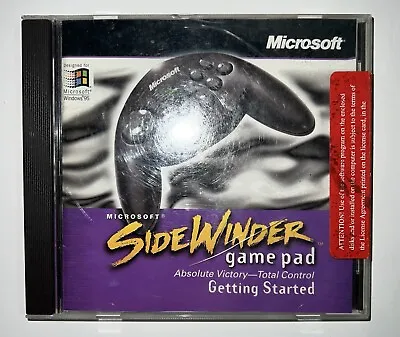 Vintage 1996 Microsoft Sidewinder Game Pad Controller Software NEW • $9.99