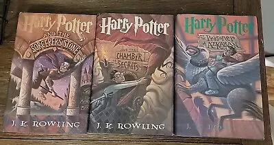 Harry Potter 3 Books Set 1-3 Hardback By J.K. Rowling • $12.86