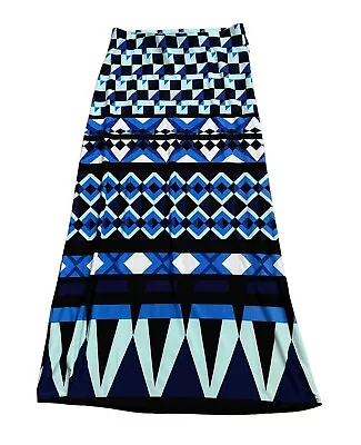 ECI NEW YORK Womens Size Medium Pull On Retro Tribal Maxi Skirt Elastic Waist • $19.99