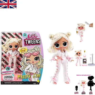 LOL Surprise Tweens Doll: Marilyn Star - 6-Inch With 15 Surprises - Gift Kids • £35.95