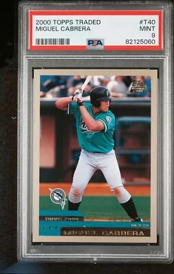 Miguel Cabrera 2000 Topps Traded #T40 PSA 9 MINT RC  • $149.99