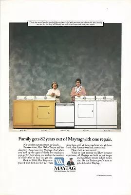 Maytag 1991 Vintage Ad Print Magazine Ad 6 3/4” X 10” • $9.45