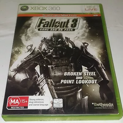 Fallout 3 : Game Add-On Pack - Broken Steel & Point Lookout - XBox 360 Game PAL • $9.99