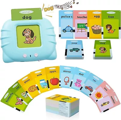 Toddler Toys Talking Flash Cards 224 Sight Words Pocket Speech For Toddlers Blue • $10.87