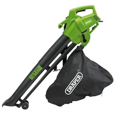 Draper 3000W Garden Vac/Blower/Mulche - Green • £39.99