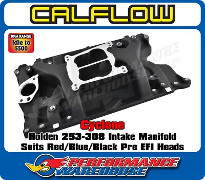 Cyclone Holden V8 253-308 Dual-Plane Intake Manifold Street - Black • $485.40