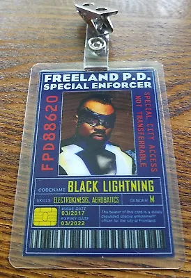 Black Lightning ID Badge- Black Lightning Cosplay Prop Costume • £7.59