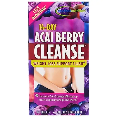 Applied Nutrition 14-Day Acai Berry Cleanse Dietary Supplement Tablets 56 Count • $17.56