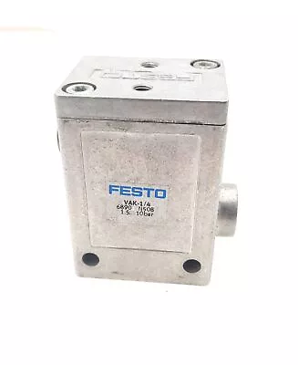 Festo VAK-1/4 6890 Vacuum Generator G1/4 Max Vacuum: 80% Pressure: 1.5-10bar • $80