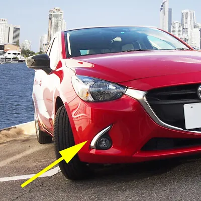 Chrome Accessories Front Fog Light Cover Trim For Mazda 2 Demio DJ DL 2015-2019 • $21.15