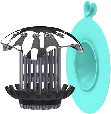 £2.99 • Buy Bathroom Hair Trap Shower Bath Plug Hole Waste Catcher Stopper Drain Sink Filter