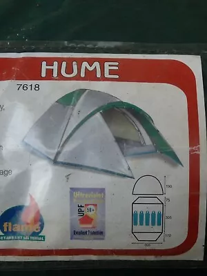 HUME 5 Person Dome Tent And Fittings + Free Hammock • $170