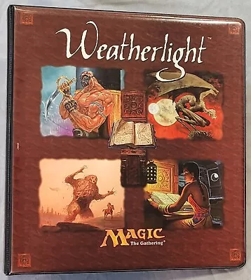 Magic The Gathering (MTG) Weatherlight 3-ring Binder (1997) • $75