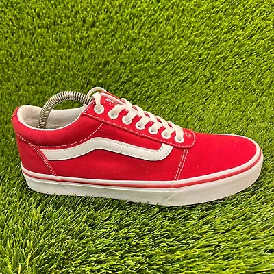 Vans Old Skool Classic Mens Size 8 Red White Athletic Shoes Sneakers 500714 • $39.99