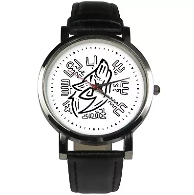 Viking Rune Wolf Wristwatch Design. Runic Symbology 'Vegvisir' Design Symbol • $59.54