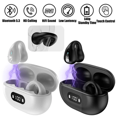 $24.95 • Buy Bone Conduction Earbuds Bluetooth 5.3 Wireless Headset Outdoor Sport Ear Clip