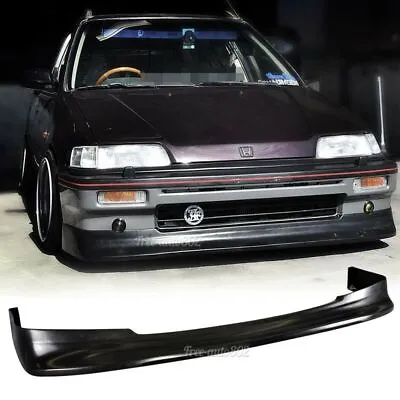 Fit For 88-89 Honda Civic 3Dr 88-91 Civic Wagon Front Bumper Lip Zenki Style PU • $89.99