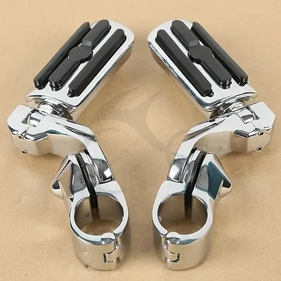 1-1/4  1.25  Motorcycle Highway Crash Bar Foot Pegs Fit For Harley Touring • $32.50