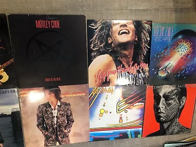 Lot Of 20 Rock Vinyls: Def LJourneyBon JoviRaTTTotoMotley CrueLed ZStyx • $159.99