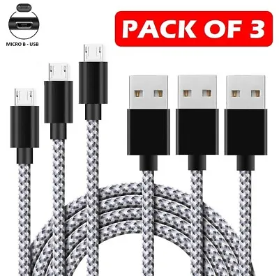 For Samsung Galaxy S7 / S7+ Edge Micro USB Sync Charger Charging Power Cable • £3.99