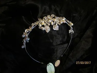 £38 • Buy Jon Richard Tiara Headpiece Pearls And Jewels Brand New In The Box Rrp £60