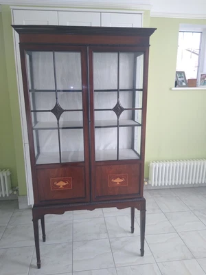 £135 • Buy Antique Edwardian Mahogany Display Cabinet