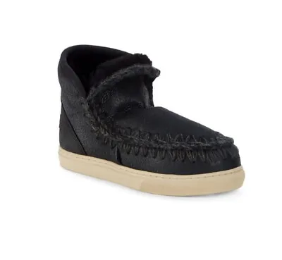 MOU High Top Shearling Eskimo Sneakers Short Boots EU 39 US 9 NIB • $169