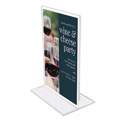 Poster Holder Double Sided Acrylic Menu Literature Shop DL A7 A6 A5 A4 (SUPD) • £6.59