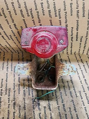 Vintage Honda Motorcycle Rear Tail Light Stanley HM-11RC W/license Plate Bracket • $29