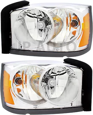 For 2006-2007 Dodge Dakota Headlight Halogen Set Driver And Passenger Side • $169.34