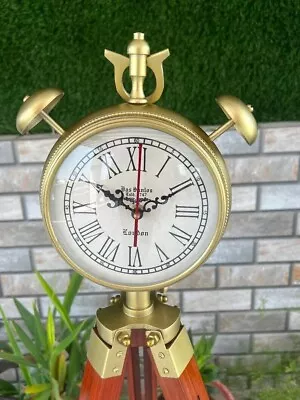 Tripod Clock Floor Clock Roman Numeral Vintage Clock Home/Office Décor Gift • $196.29