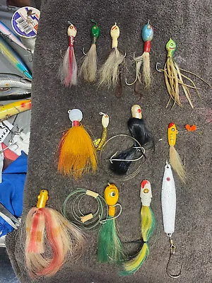 Lot Of 13 Mix Vintage Deep Sea  Fishing Trolling Casting Spoon Lures Flashers • $65