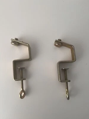 £14.99 • Buy BROTHER KNITTING MACHINE KR830 / KR850 RIBBER TABLE CLAMPS  - In  Good Condition
