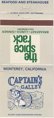 Captain's Galley-The Spice Rack-Monterey-California-Ca • $7.99