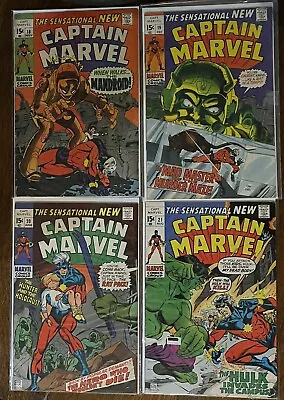 Captain Marvel Lot #18 19 20 & 21 VG Marvel Silver Age • $29.99