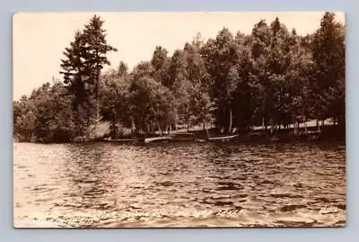 Welch's Alpine Lodge MANITOWISH Wisconsin RPPC Van Vliet Crab Lake Photo 1946 • $19.99