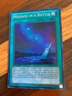 Message In A Bottle ZTIN-EN015 1st Edition Super Rare NM + BONUS • $1.49