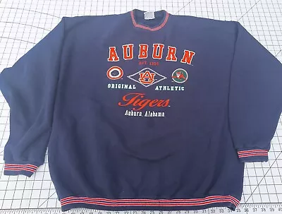 Vintage 90s Auburn University Tigers Pullover Starter Sweatshirt XL Galt Sand • $49.95