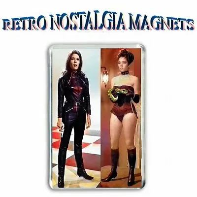 £2.25 • Buy Retro Tv Glamour - The Avengers- Mrs Emma Peel -  Colour Jumbo Fridge  Magnet