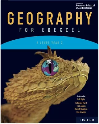 A Level/Year 2 Geography Edexcel Textbook OXFORD • £5