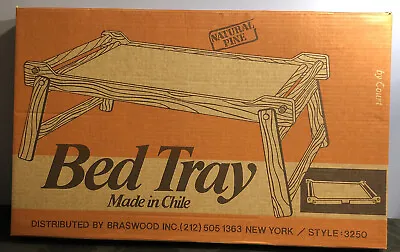 New Factory Sealed In Box Vintage Court Natural Pine Bed Serving Tray #3250 • $57.99