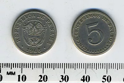 Panama 1968 - 5 Centesimos Of Balboa Copper-Nickel Coin  • $1