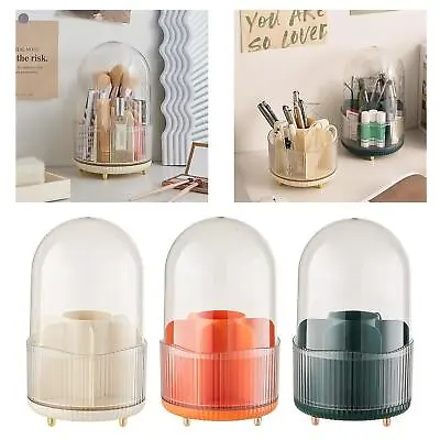 Rotating Makeup Brush Holder Simple Pen Cup Pot Desk Organizer Cosmetic Storage • £12.65