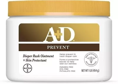 A+D Original Diaper Rash Ointment Skin Protectant Lanolin And Petrolatum 16 Oz • $19.99