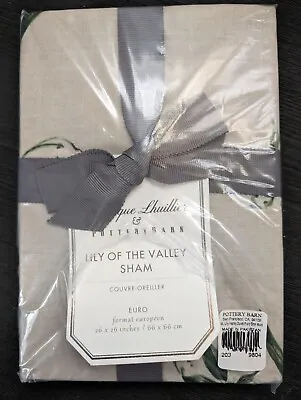 POTTERY BARN Monique Lhuillier Lily Of The Valley Cotton Sham-Euro-NWT • $59